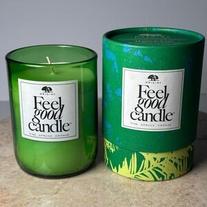 Origins Feel Good Candle Pine Spruce Orange Soy Wax NEW